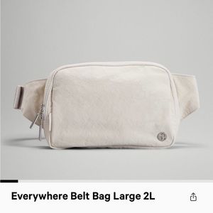 Lululemon Everywhere Bag Large 2L, color white opal